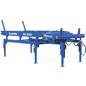 Tajfun RN 5000 S – láncos hajtású rönkasztal professzionális betápláláshoz